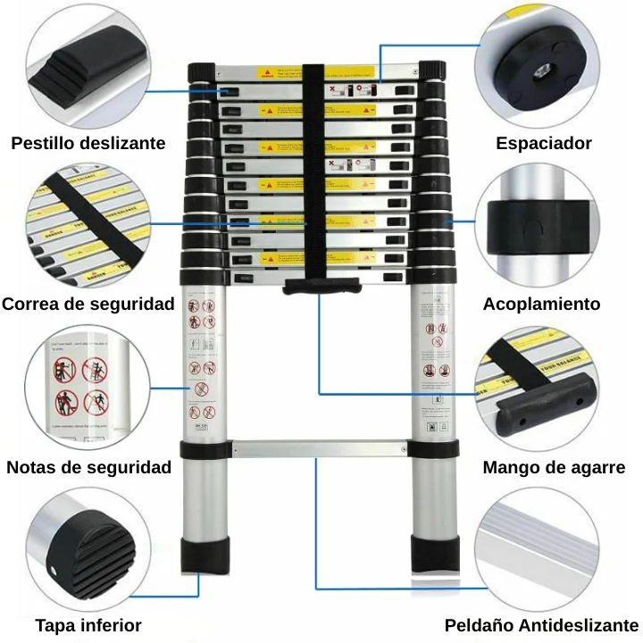 Escalera Telescópica Extensible
