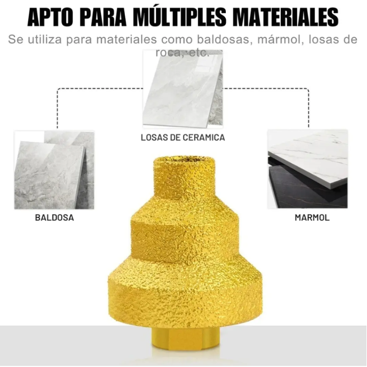 Broca Escalonada Diamantada