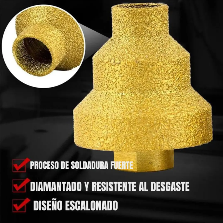 Broca Escalonada Diamantada