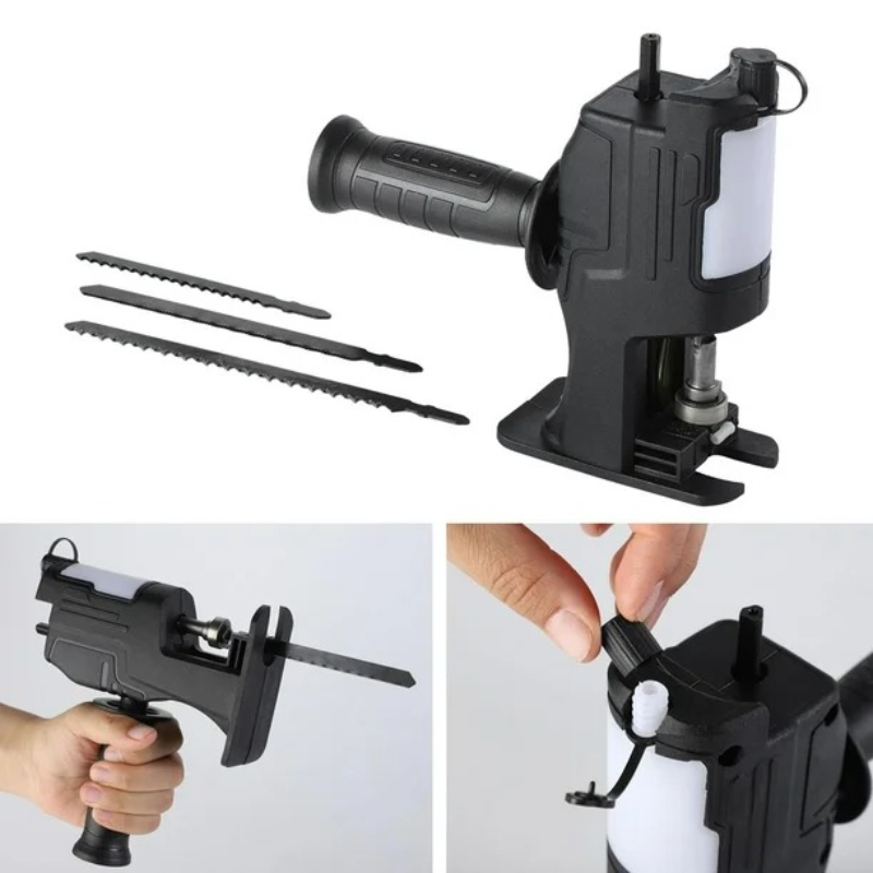 Adaptador de Sierra para Taladro + Sierras de Obsequio